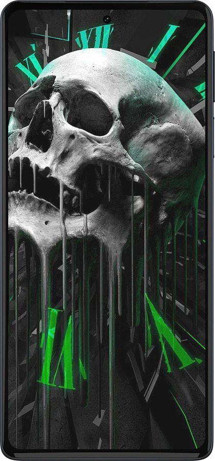 Силиконовый чехол Череп-часы для Motorola Edge 30 Pro - 4100u-2826 изображение 