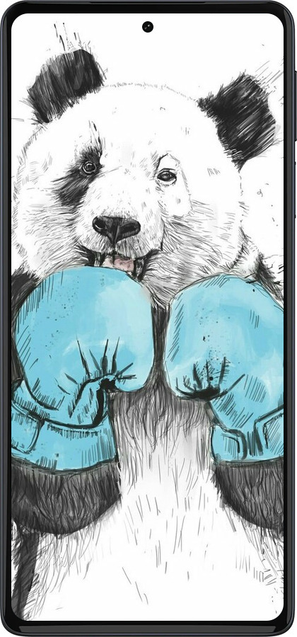 Силіконовий чехол Панда-боксер для Motorola Edge 30 Pro - 4104u-2826 изображение 