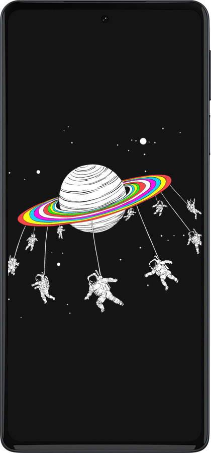 Силиконовый чехол Лунная карусель для Motorola Edge 30 Pro - 4136u-2826 изображение 