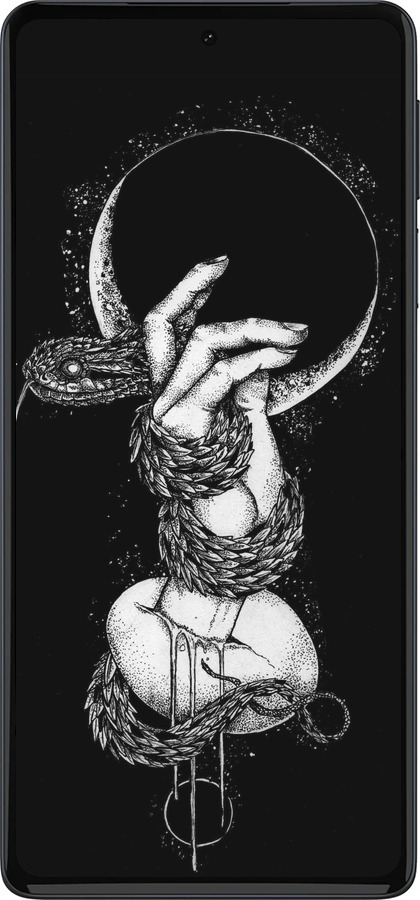 Силиконовый чехол Змея в руке для Motorola Edge 30 Pro - 4149u-2826 изображение 