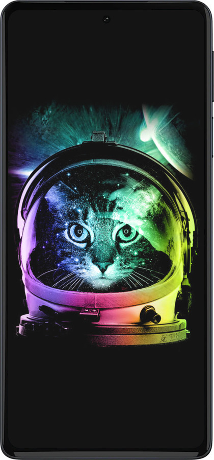 Силіконовий чехол Кіт-астронавт для Motorola Edge 30 Pro - 4154u-2826 изображение 