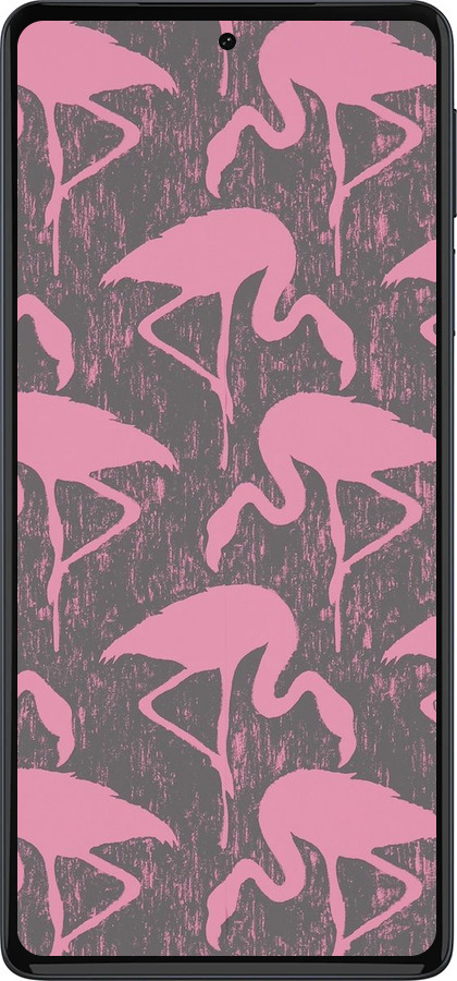 Силиконовый чехол Vintage-Flamingos для Motorola Edge 30 Pro - 4171u-2826 изображение 