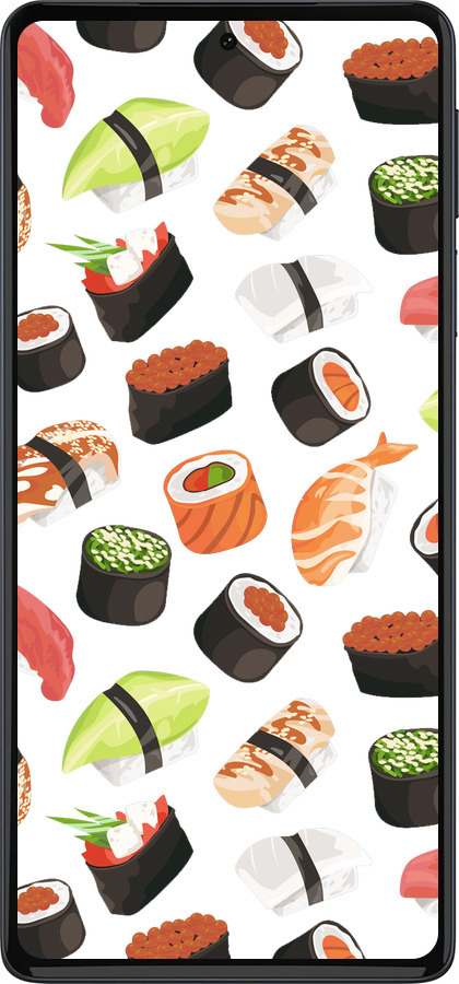 Силиконовый чехол Суши для Motorola Edge 30 Pro - 4404u-2826 изображение 