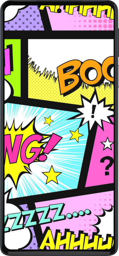 Силиконовый чехол Комикс 1 для Motorola Edge 30 Pro - 4407u-2826 изображение 