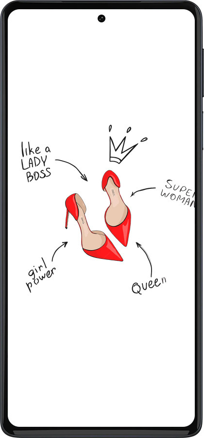 Силиконовый чехол Женщина для Motorola Edge 30 Pro - 4599u-2826 изображение 