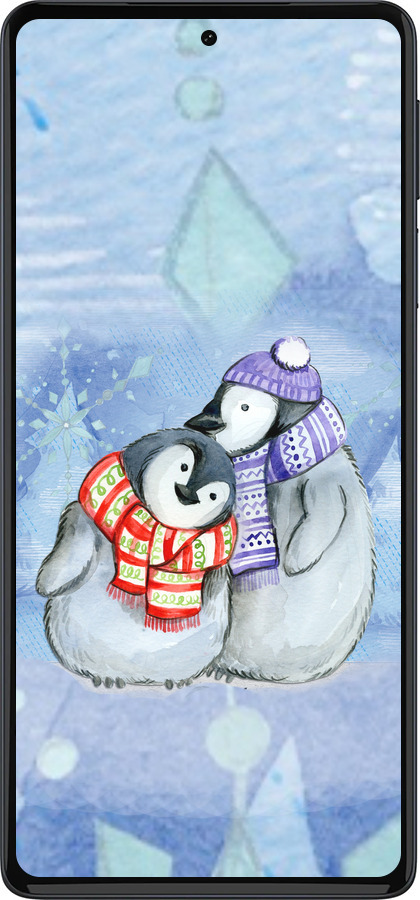 Силиконовый чехол Новогодний 5 для Motorola Edge 30 Pro - 4618u-2826 изображение 