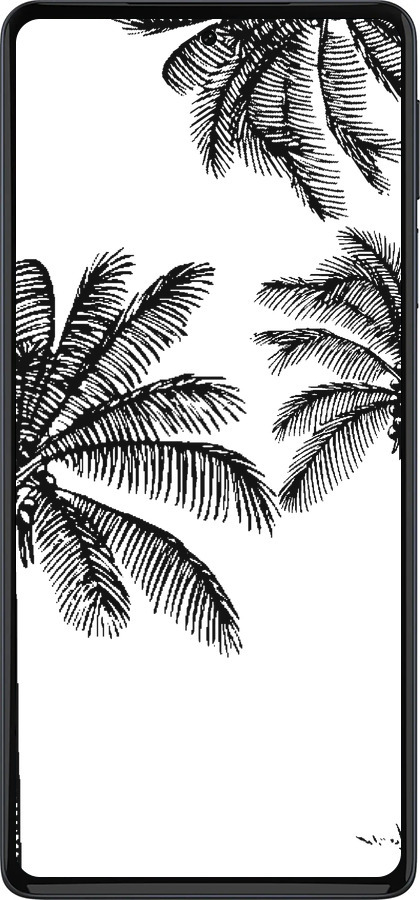 Силиконовый чехол Пальмы1 для Motorola Edge 30 Pro - 4634u-2826 изображение 