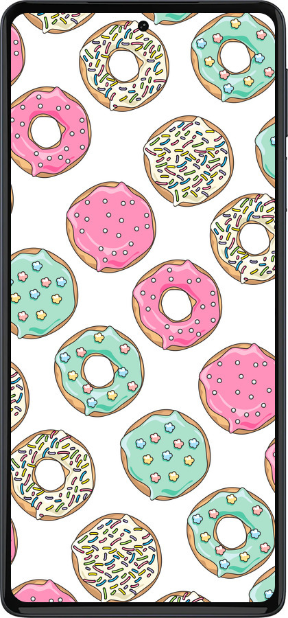 Силиконовый чехол Пончики 1 для Motorola Edge 30 Pro - 4657u-2826 изображение 