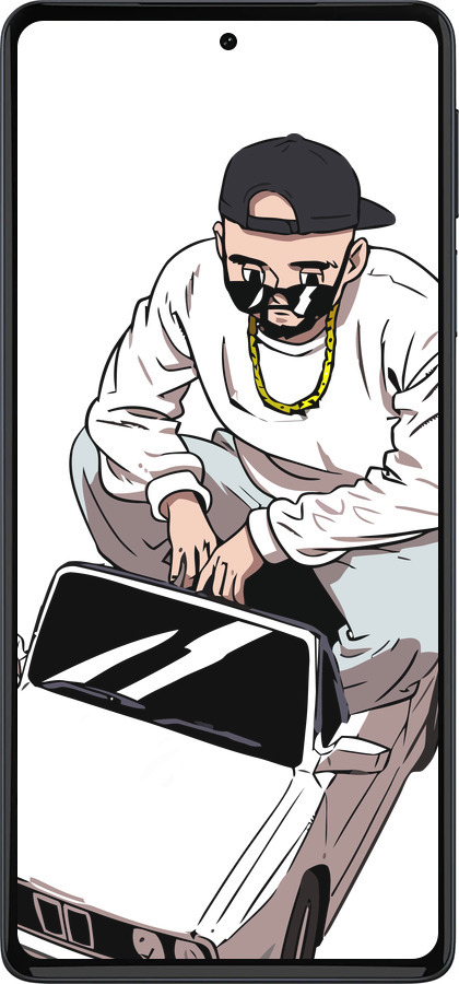 Силиконовый чехол Тачка для Motorola Edge 30 Pro - 4663u-2826 изображение 