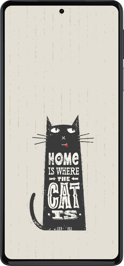 Силиконовый чехол Кот для Motorola Edge 30 Pro - 4671u-2826 изображение 