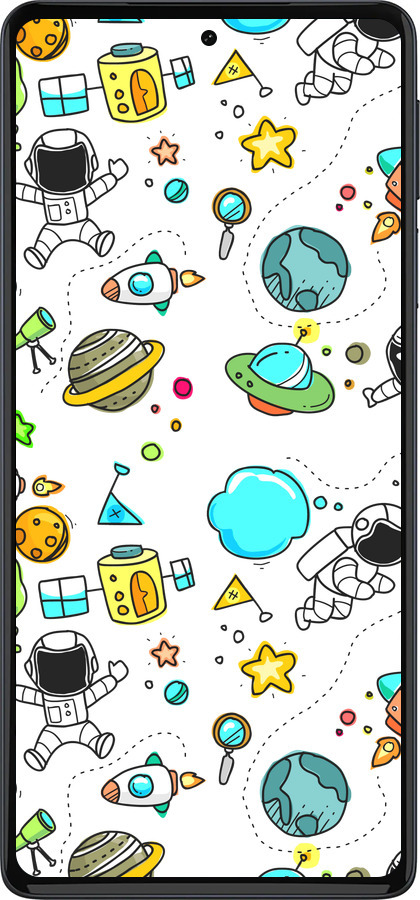 Силиконовый чехол Космос для Motorola Edge 30 Pro - 4735u-2826 изображение 