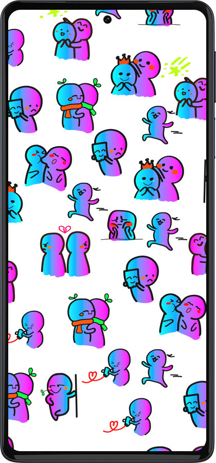 Силиконовый чехол Эмоции для Motorola Edge 30 Pro - 4736u-2826 изображение 