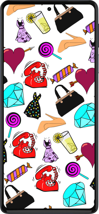 Силиконовый чехол stickers для Motorola Edge 30 Pro - 4757u-2826 изображение 