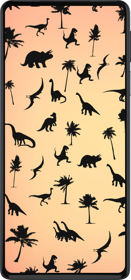 Силиконовый чехол Динозаврики 1 для Motorola Edge 30 Pro - 4772u-2826 изображение 