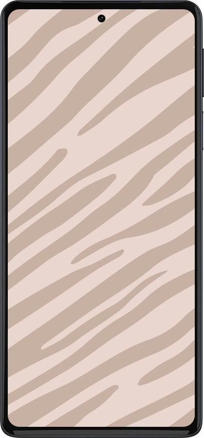 Силиконовый чехол Зебра беж для Motorola Edge 30 Pro - 4875u-2826 изображение 