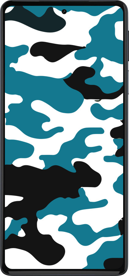 Силиконовый чехол Камуфляж прозрачный фон для Motorola Edge 30 Pro - 4877u-2826 изображение 