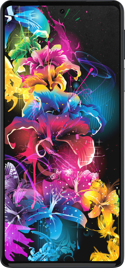 Силиконовый чехол Абстрактные цветы для Motorola Edge 30 Pro - 511u-2826 изображение 