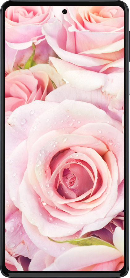 Силіконовий чехол Троянди для Motorola Edge 30 Pro - 525u-2826 изображение 