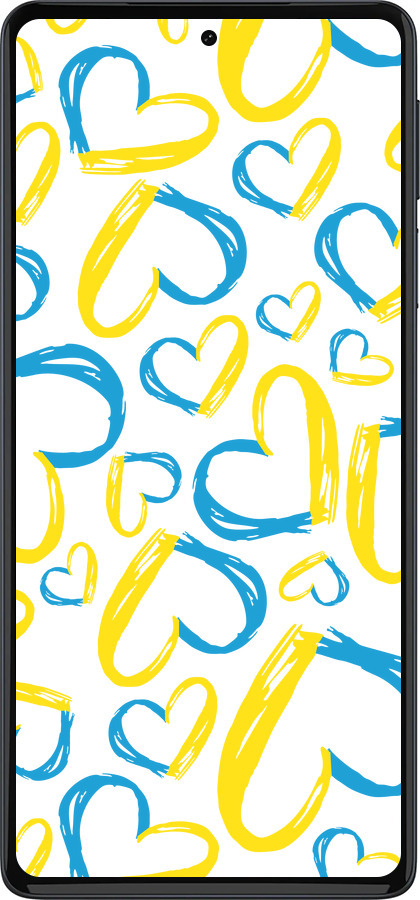 Силиконовый чехол Сердца UA для Motorola Edge 30 Pro - 5292u-2826 изображение 