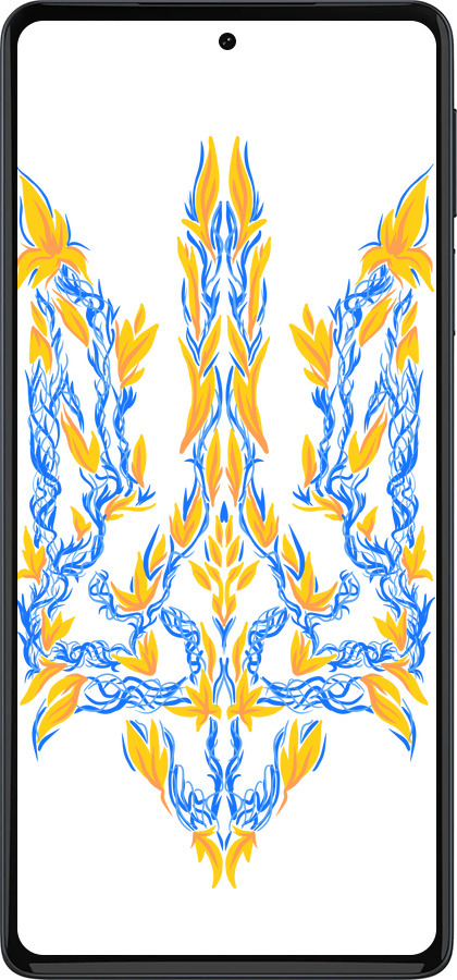 Силиконовый чехол Герб Украины v3 для Motorola Edge 30 Pro - 5313u-2826 изображение 