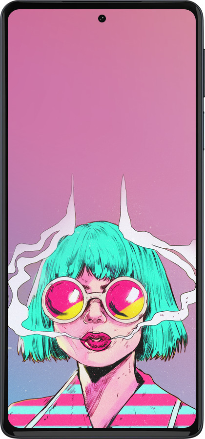 Силиконовый чехол Поп арт девушка для Motorola Edge 30 Pro - 5378u-2826 изображение 