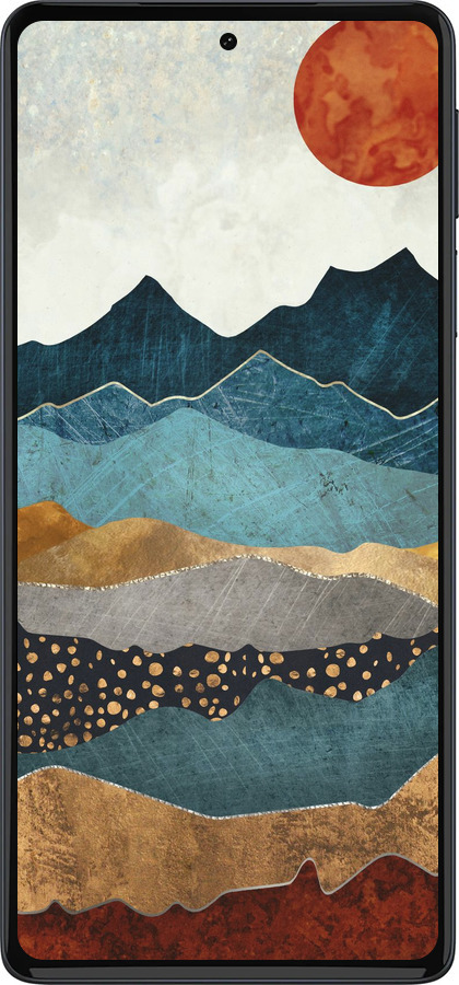 Силиконовый чехол Закат горы для Motorola Edge 30 Pro - 5434u-2826 изображение 