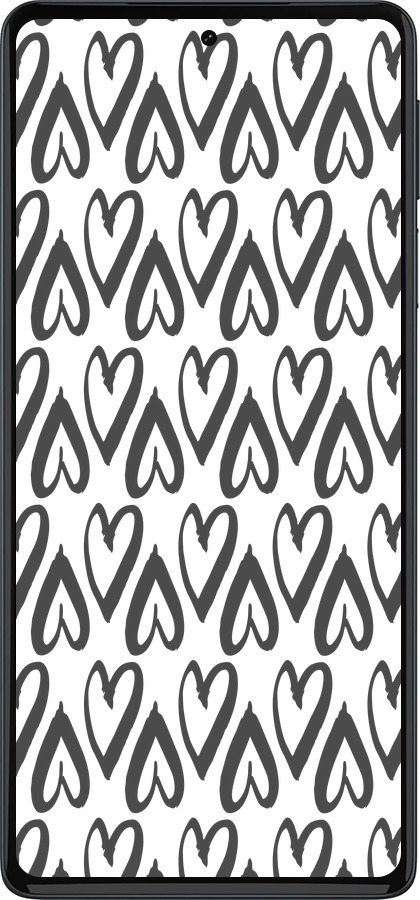 Силіконовий чехол Серця v2 для Motorola Edge 30 Pro - 5497u-2826 изображение 