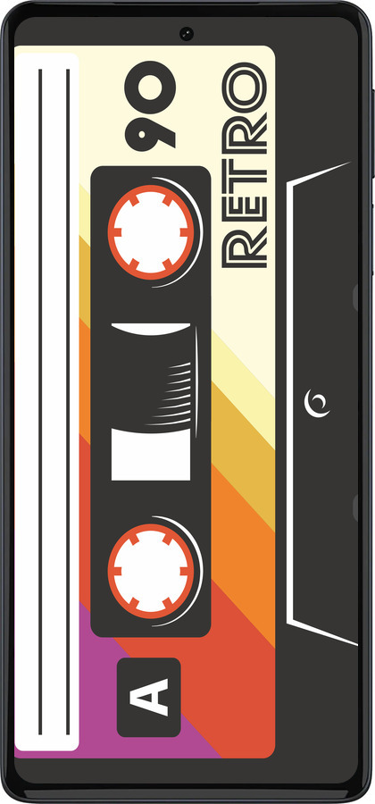 Силиконовый чехол Кассета с90 v4 для Motorola Edge 30 Pro - 5532u-2826 изображение 