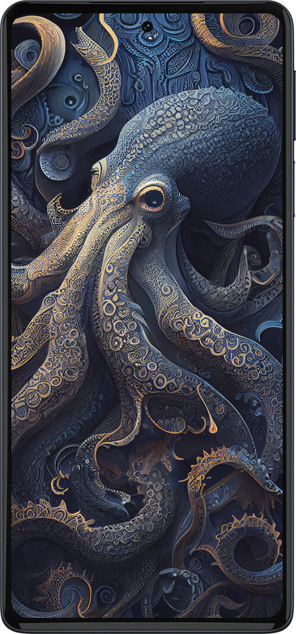 Силиконовый чехол Осьминог для Motorola Edge 30 Pro - 5551u-2826 изображение 