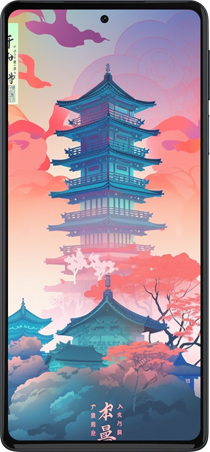 Силиконовый чехол Япония монастырь для Motorola Edge 30 Pro - 5590u-2826 изображение 