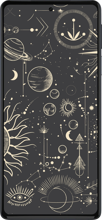 Силиконовый чехол Фаза луны для Motorola Edge 30 Pro - 5605u-2826 изображение 