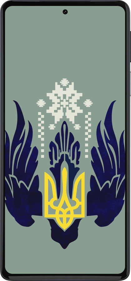 Силиконовый чехол Тризуб с крыльями для Motorola Edge 30 Pro - 5640u-2826 изображение 