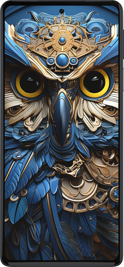 Силиконовый чехол Сова v2 для Motorola Edge 30 Pro - 5649u-2826 изображение 