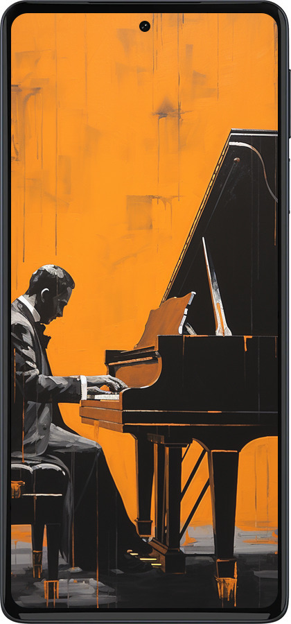 Силиконовый чехол Чехол для телефона Мужчина за Роялем для Motorola Edge 30 Pro - 5938u-2826 изображение 