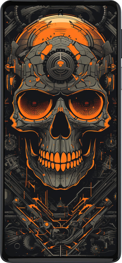 Силиконовый чехол Череп для Motorola Edge 30 Pro - 5952u-2826 изображение 