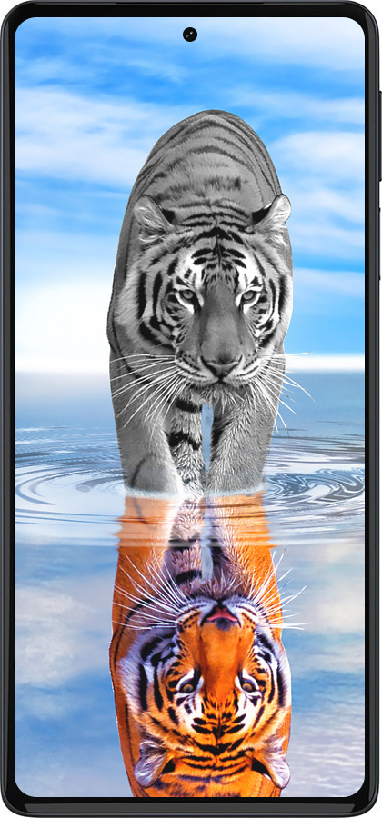 Силиконовый чехол Тигр для Motorola Edge 30 Pro - 6016u-2826 изображение 