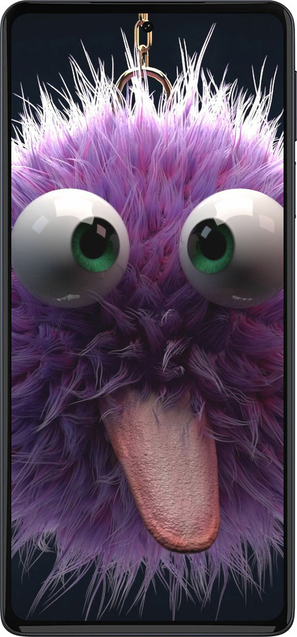 Силіконовий чехол Пухнастик для Motorola Edge 30 Pro - 6017u-2826 изображение 