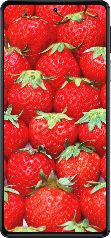 Силиконовый чехол Клубника для Motorola Edge 30 Pro - 6020u-2826 изображение 