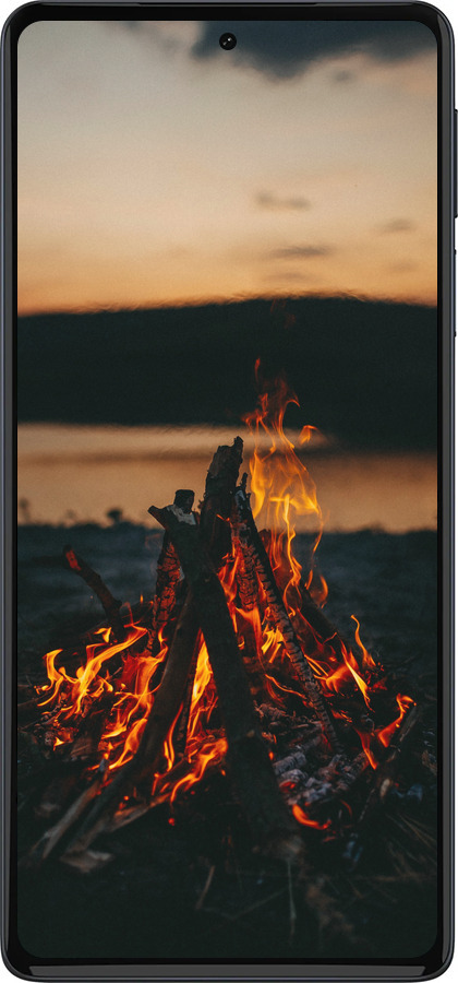 Силиконовый чехол Огонь для Motorola Edge 30 Pro - 6021u-2826 изображение 