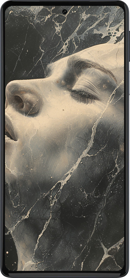 Силиконовый чехол Мраморная женщина для Motorola Edge 30 Pro - 6040u-2826 изображение 