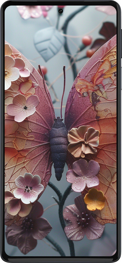 Силиконовый чехол Fairy Butterfly для Motorola Edge 30 Pro - 6048u-2826 изображение 