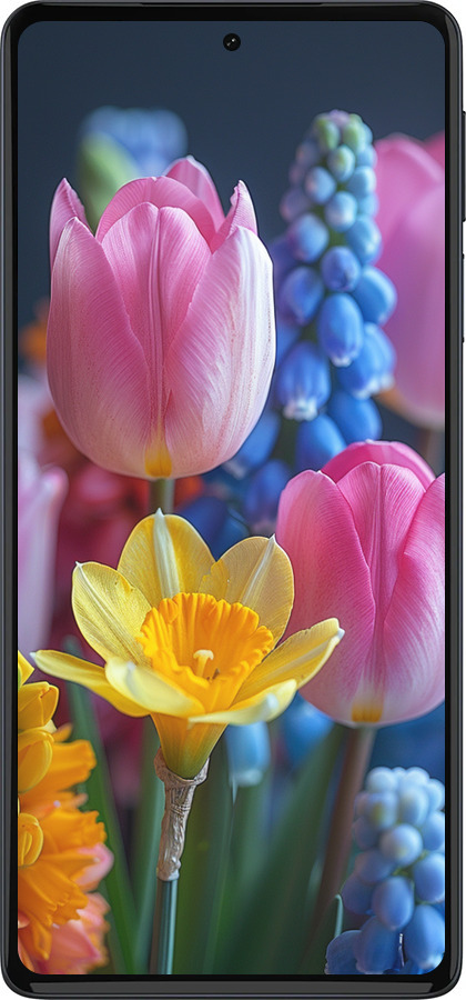 Силиконовый чехол Весенние цветы для Motorola Edge 30 Pro - 6058u-2826 изображение 