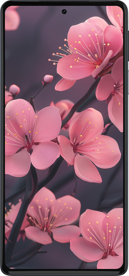 Силиконовый чехол Пурпурная сакура для Motorola Edge 30 Pro - 6075u-2826 изображение 