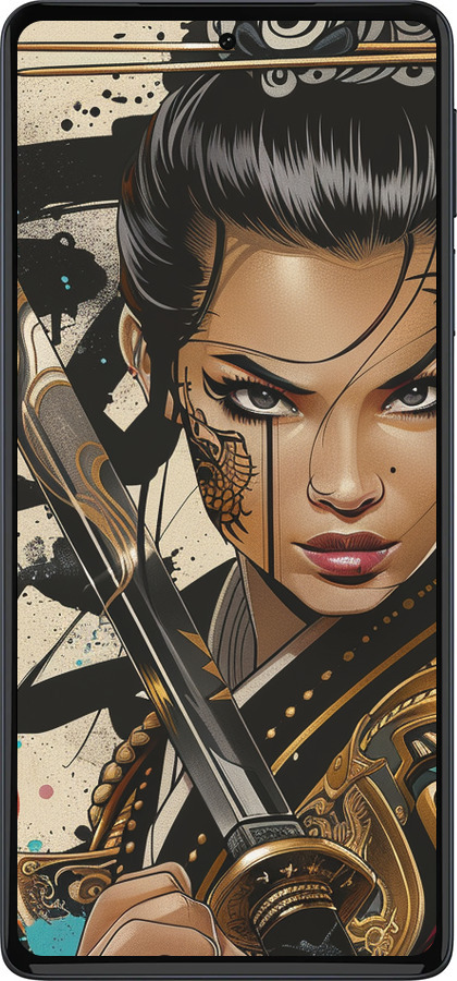 Силиконовый чехол Воительница ветров для Motorola Edge 30 Pro - 6077u-2826 изображение 