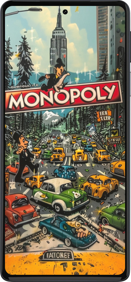 Силиконовый чехол Городской драйв Monopoly для Motorola Edge 30 Pro - 6088u-2826 изображение 