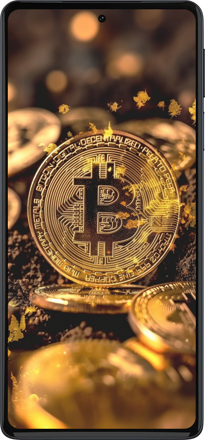 Силиконовый чехол Золотая лихорадка биткойна для Motorola Edge 30 Pro - 6089u-2826 изображение 