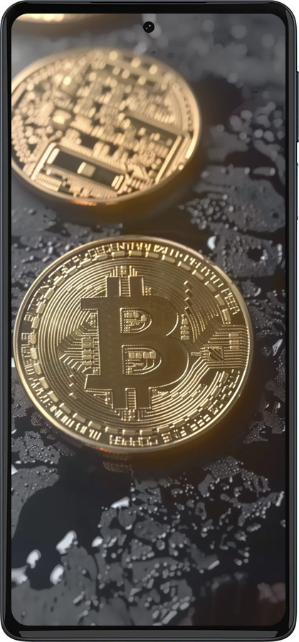 Силиконовый чехол Вулканический Bitcoin для Motorola Edge 30 Pro - 6092u-2826 изображение 