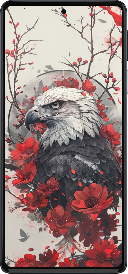 Силиконовый чехол Рубиновый орел для Motorola Edge 30 Pro - 6103u-2826 изображение 