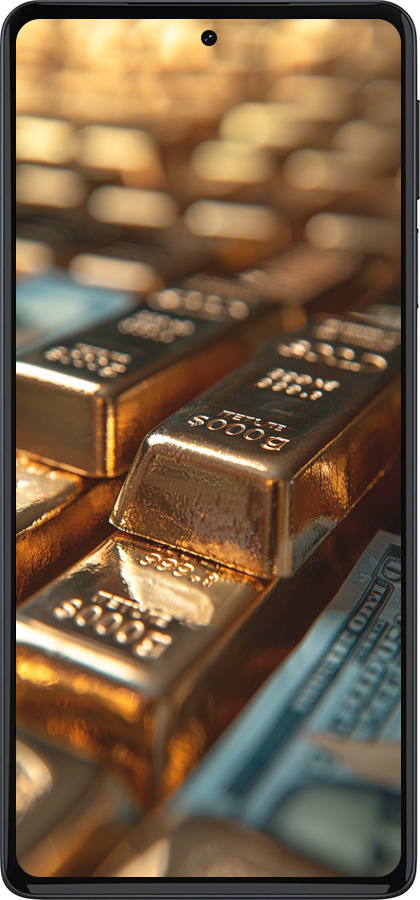 Силиконовый чехол Сияние золота для Motorola Edge 30 Pro - 6104u-2826 изображение 