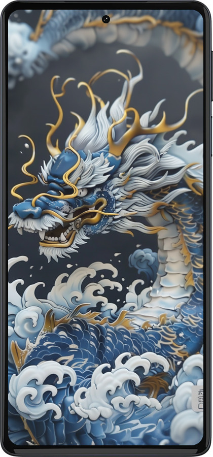 Силиконовый чехол Водяной дракон для Motorola Edge 30 Pro - 6113u-2826 изображение 